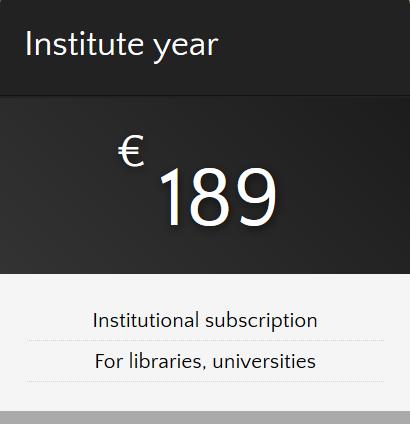 Institutional year