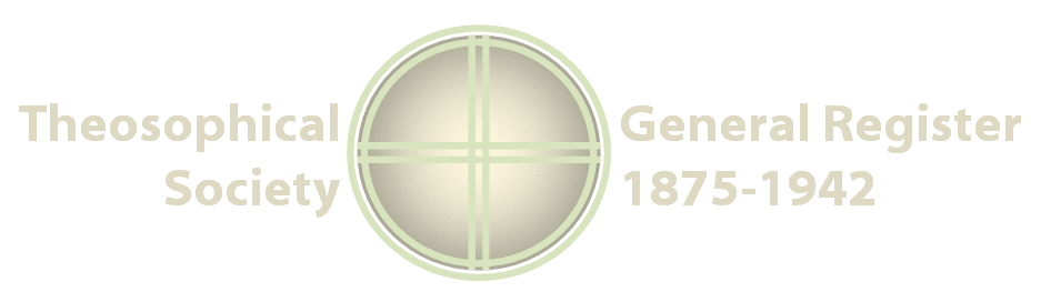 Theosophical Society Members 1875-1942